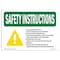 Signmission OSHA INSTRUCTIONS Sign, Chilled And Frozen Foods Check, 24in X 18in Decal, 18" W, 24" L, Landscape OS-SI-D-1824-L-11433 - alternate 1